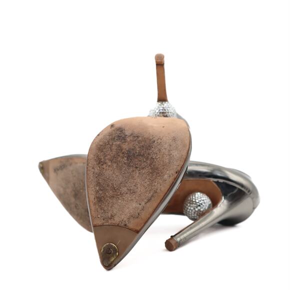 Freya Rose Aurora Chrome Disco Ball Reflective Pump Size 39 - Picture 6 of 14